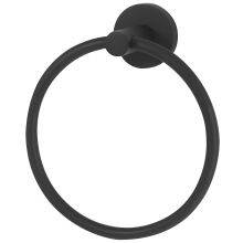 Contemporary I - 6 Inch Wall Mounted Solid Brass Bathroom Kitchen Towel Ring