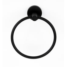 Contemporary I - 6 Inch Wall Mounted Solid Brass Bathroom Kitchen Towel Ring