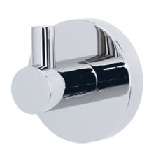 Contemporary I - Modern 2"W Button Style Single Wall Mount Solid Brass Bathroom Robe or Towel Hook