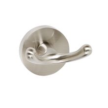 Contemporary I 2" Wide Solid Brass Bathroom Kitchen Double Robe Towel Hook