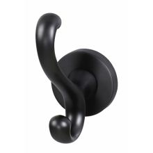 Contemporary I 2" W Solid Brass Scroll Double Prong Bathroom Kitchen Towel Robe Hook