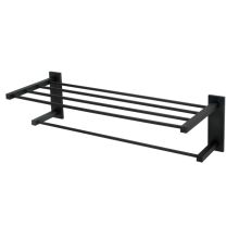 Contemporary II 24 Inch Wide Towel Rack with Bottom Towel Bar