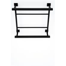 Contemporary II 18 Inch Wide Towel Rack with Bottom Towel Bar