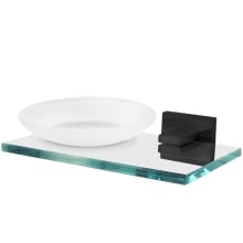 Contemporary II Frosted Glass Soap Dish