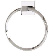 Contemporary II 6" Wall Mounted Solid Brass Bathroom Towel Ring