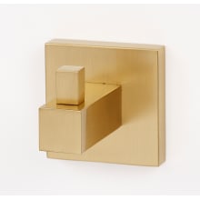 Contemporary II Single Modern Solid Brass Square Styled Bathroom Robe / Towel Hook