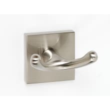 Contemporary II Two Prong Solid Brass Bathroom Towel / Robe Hook