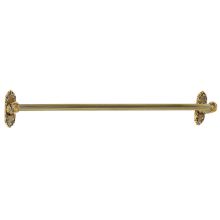 Ribbon & Reed 24" Wide Traditional Estate Solid Brass Bathroom Towel Bar