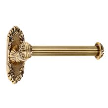 Ribbon & Reed Luxury Traditional 6-3/16" Wide Single Left Post Slide On Solid Brass Toilet Paper Holder