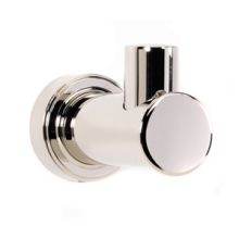 Infinity 1-1/2" Wide Modern Button Style Single Solid Brass Bath Robe Towel Hook