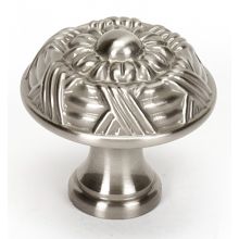 Ribbon & Reed 1-1/4" Round Embossed Luxury Solid Brass Mushroom Cabinet Knob / Drawer Knob