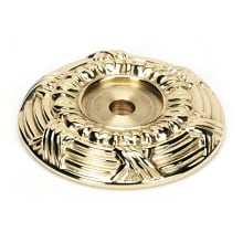 Ribbon & Reed 1-5/8" Round Traditional Solid Brass Cabinet Knob Backplate