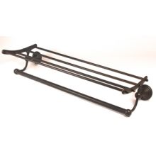 Embassy Series 26"W Towel Rack with Towel Bar - Constructed of Solid Brass