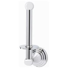 Embassy Series 8-5/8 Inch Tall Vertical Single Post Drop Down Toilet Paper Holder