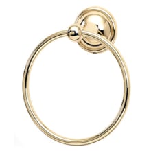 Yale 6" Round Classic Solid Brass Bathroom Kitchen Towel Ring