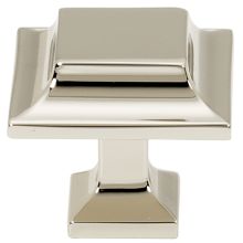 Millennium 1-1/4" Modern Fluted Square Solid Brass Cabinet Knob / Drawer Knob