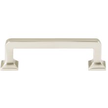 Millennium 3 Inch Center to Center Solid Brass Curved Square Cabinet Handle / Drawer Pull