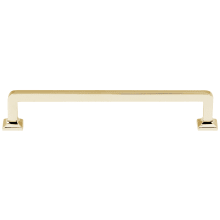 Millennium 6" Center to Center Contemporary Square Solid Brass Cabinet Handle / Drawer Pull
