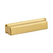 Millennium 5" Center to Center Modern Square Solid Brass Cabinet Cup Pull / Drawer Cup Pull