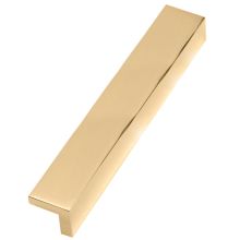 Tab 8-1/2" Long Linear Surface Mount Solid Brass Cabinet Handle / Drawer Pull