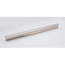 Linear 12" Inch Center to Center 12.5" Long Solid Brass Flush Mount Cabinet Handle / Drawer Pull