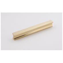 Linear Solid Brass 6" Center to Center Rectangular Flush Mount Cabinet Handle / Drawer Pull