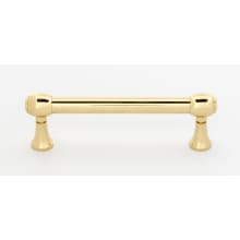 Royale 3-1/2" Center to Center Traditional Solid Brass Cabinet Handle / Drawer Pull