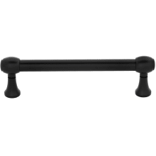 Royale 4" Center to Center Solid Brass Traditional Cabinet Handle / Drawer Pull