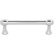 Royale 4" Center to Center Solid Brass Traditional Cabinet Handle / Drawer Pull