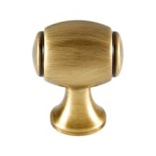 Royale 1" Traditional Estate Solid Brass Oval Cabinet Knob / Drawer Knob