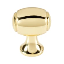 Royale 1-1/8" Estate Traditional Solid Brass Oval Cabinet Knob / Drawer Knob