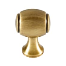 Royale 3/4" Estate Traditional Solid Brass Oval Cabinet Knob / Drawer Knob