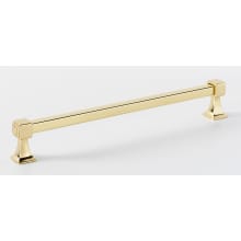 Cube 8" Center to Center Solid Brass Square Cabinet Handle / Drawer Pull
