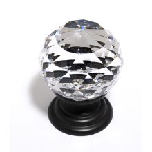 Faceted 1-1/4 Inch Round Crystal Ball Luxury Cabinet Knob