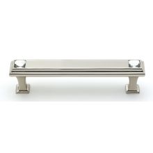 Crystal 4" Center to Center Luxury Decorative Bar Solid Brass Cabinet Pull with Swarovski Crystals