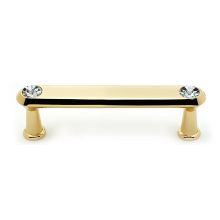 Crystal Series 3.5 Inch Center to Center Luxury Decorative Bar Cabinet Pull with Swarovski Crystals