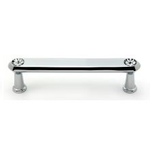 Crystal Series 4 Inch Center to Center Luxury Decorative Bar Cabinet Pull with Swarovski Crystals