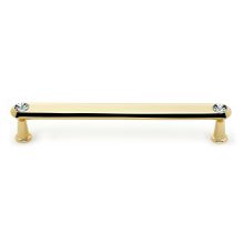 Crystal Series 6 Inch Center to Center Luxury Decorative Bar Cabinet Pull with Swarovski Crystals