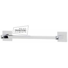 12 Inch Wide Single Towel Bar from the Contemporary II Crystal Collection