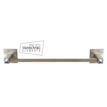 12 Inch Wide Single Towel Bar from the Contemporary II Crystal Collection