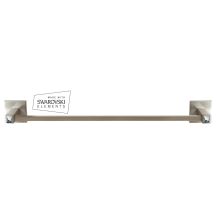 Contemporary II - 18" Wide Solid Brass Bathroom Towel Bar with Crystal Bling Accents