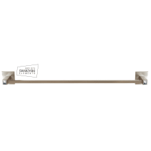 24 Inch Wide Towel Bar from the Contemporary II Crystal Collection