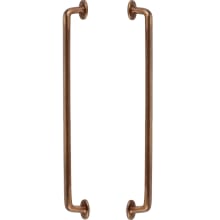 Sierra 10" Center to Center Distressed Rustic Solid Bronze Back to Back Door Handles / Door Pulls / Shower Door Handles