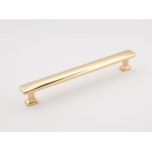 Cloud 8" Inch Center to Center 9-1/4" Long Contemporary Solid Brass Appliance Handle / Appliance Pull