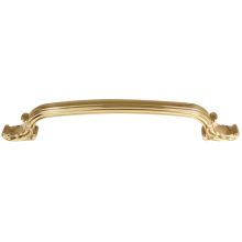 Ornate 18" Center to Center Traditional Solid Brass Elegant Appliance Handle Pull