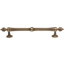 Ornate 12" Center to Center Regal Traditional Solid Brass Appliance Handle / Appliance Pull