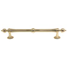 Ornate 12" Center to Center Regal Traditional Solid Brass Appliance Handle / Appliance Pull