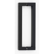 Block Contemporary Urban 8 Inch Center to Center Back to Back Door Pulls - Shower Door Handles