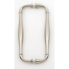 Charlie's 8 Inch Center to Center Solid Brass Back to Back Shower Door Handles - Cabinet or Shower Door Handles