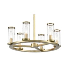 Revolve 6 Light 17" Wide Taper Candle Chandelier